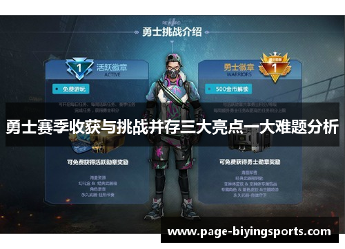 勇士赛季收获与挑战并存三大亮点一大难题分析