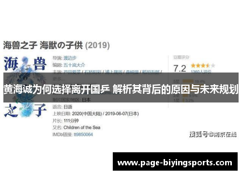 黄海诚为何选择离开国乒 解析其背后的原因与未来规划